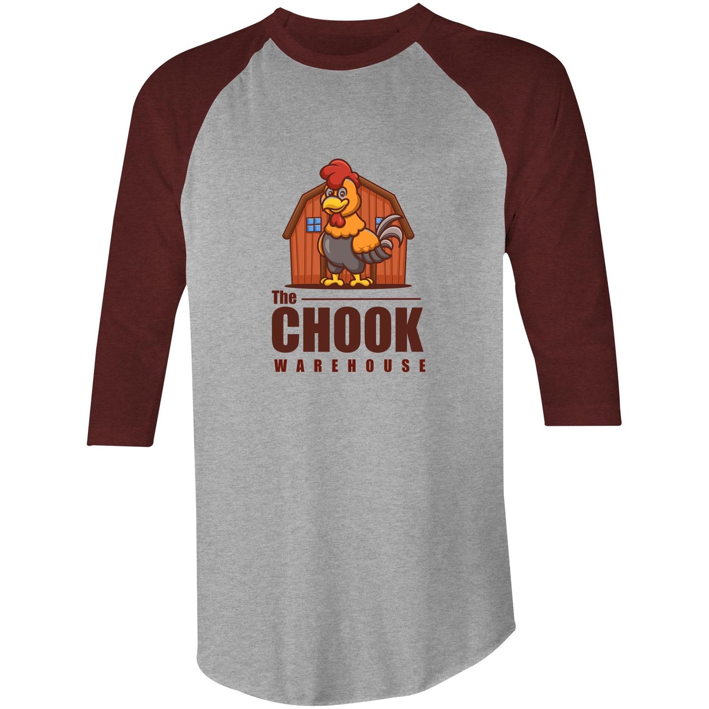 Chook Warehouse - 3/4 Sleeve T-Shirt